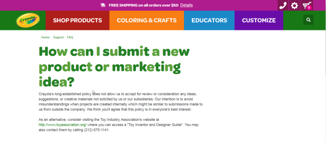 2018-03-16 21_50_16-How can I submit a new product or marketing idea_ FAQ _ crayola
